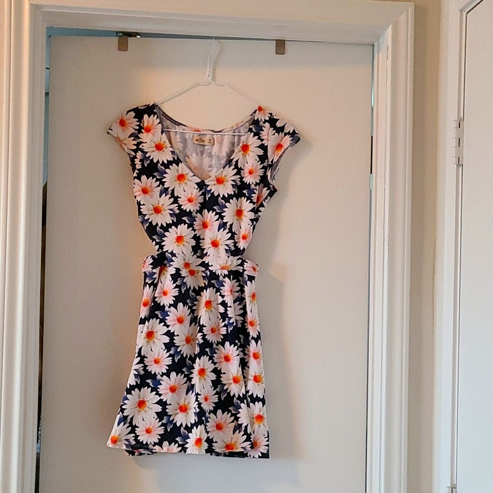 Hollister Medium Floral Dress with Side Cutouts